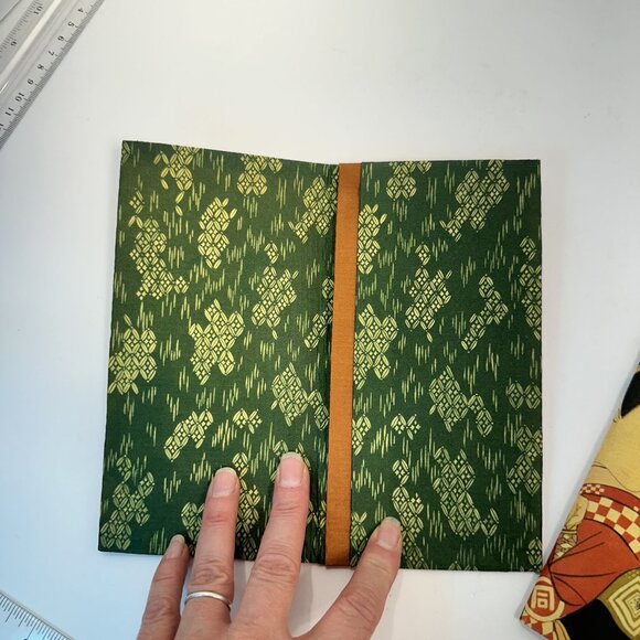 Japanese Woodblock Bi Fold Wallets Rice Paper Lot of 2 - Picture 6 of 6